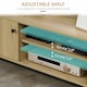 image 8 of HOMCOM TV Stand Cabinet with Sliding Door for Living Room Natural