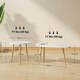 image 3 of HOMCOM Coffee Table Set of 2 Nesting End Side Tables White