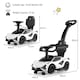 image 2 of COSTWAY 3 in 1 Kids Ride on Car Licensed Lamborghini White
