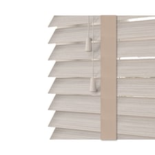 80cm Silver Birch Faux Wood Venetian Blinds with Tapes (120cm Drop) | Grey | Grey