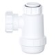 image 6 of SPARES2GO Waste Bottle Trap 38mm Shallow Bathroom Kitchen Sink Basin Bidet Urinal Seal (32mm 1.25")