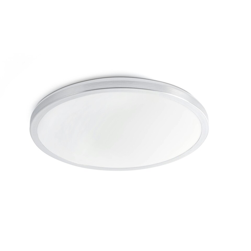 image 1 of Foro LED Bathroom Flush Ceiling Light White, Grey IP44