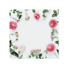 Scattered Flowers Splash Back | White
