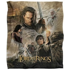 Lord Of The Rings Return Of The King Movie Poster Blanket - Multicoloured - One Size