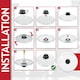 image 4 of SPARES2GO Glass Cookware Lid + Curved Handle Tempered Pan Pot Dish Cover Replacement Kit (30cm)