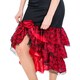 image 3 of Womens Flamenco Dress  Spanish Dancer Costume | Red | red | 2XL | 1