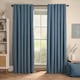 image 1 of OHS Woven Textured Blackout Eyelet Curtains, 46x54" - Blue