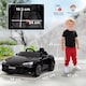 image 5 of HOMCOM Audi RS e-tron GT Licensed Electric Car for Kids, 12V Battery Powered Electric Ride on Toy with Remote Control Music, Suspension Wheels, Soft Start, for 3-5 years, Black