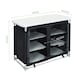 image 5 of Living and Home Camping Kitchen Table Portable Cabinet - Black