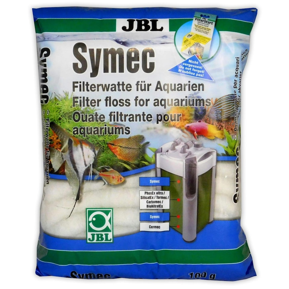 image 1 of JBL Symec Filter Wool 100g Aquarium Filter Media for Water Clarity