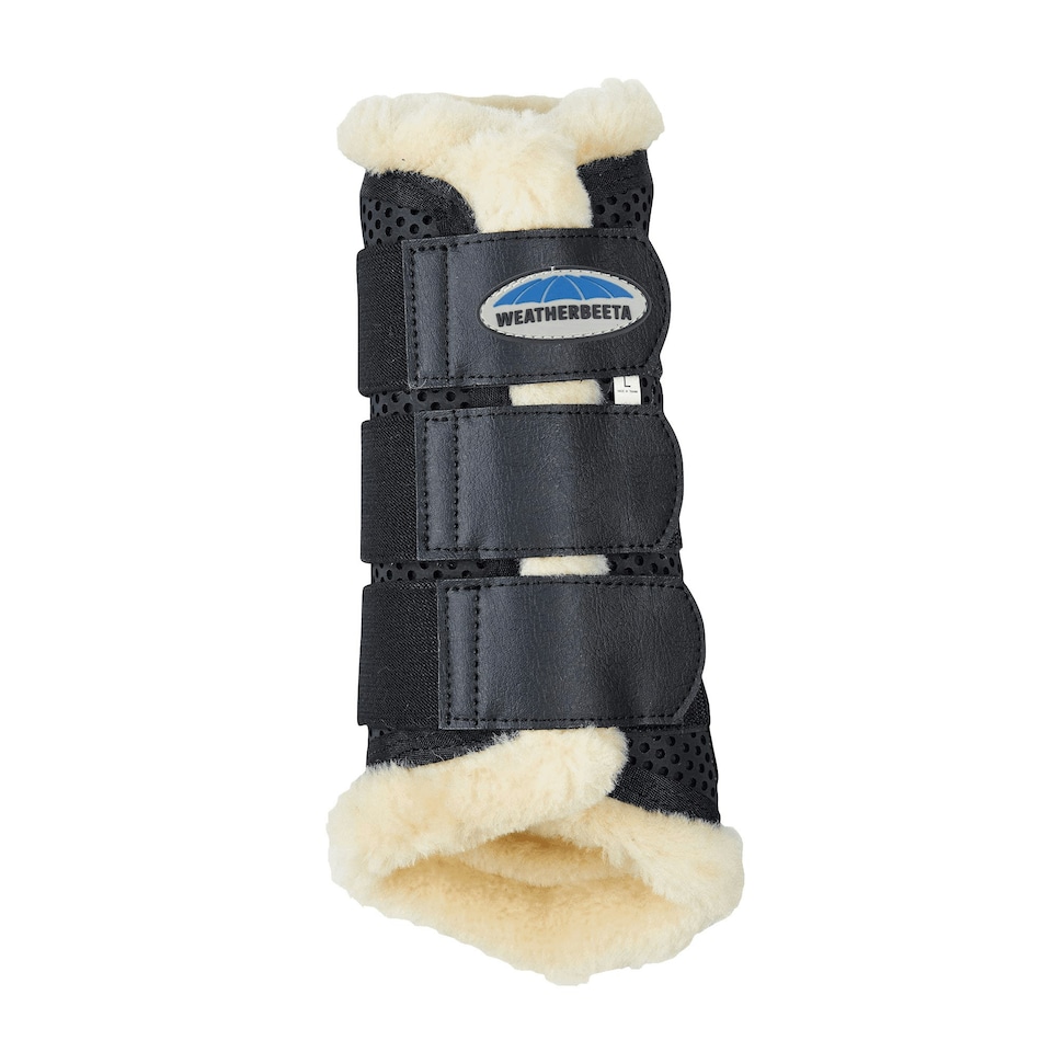 image 1 of Weatherbeeta Pure Wool Lined Exercise Boots - Black - Full