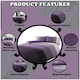 image 2 of VELVETIO Urban Ombre Duvet Cover Set Reversible Polycotton Easy Care Beddings Purple | Super King