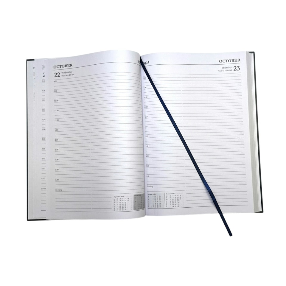 image 1 of Janrax 2025-2026 A4 Day Per Page Blue Academic Diary