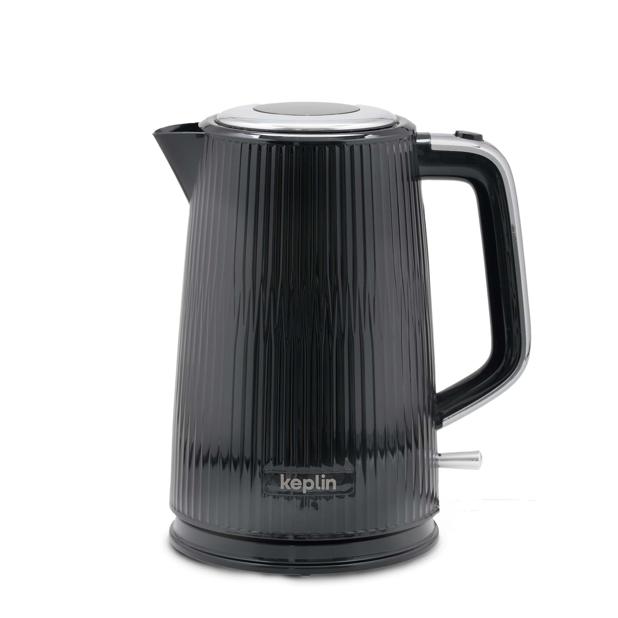 Keplin 1.7L Electric Kettle - 3000W, Fast Boil, Removable Filter in Black