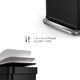 image 4 of Simplehuman 45L Rectangular Kitchen Pedal Bin with Liner Pocket, Matte Black Steel