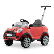 Rollplay Mini Cooper Play Push Car with Parental Handle - Red