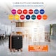 image 3 of 45x36x20cm EasyJet Free Underseat Carry-On Cabin Bag - Lightweight 4 Wheels ABS Hard Shell Suitcase Black | Black/Tan | Cabin Bag