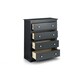 image 5 of Clean Anthracite 4 Drawer Chest