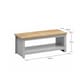 image 4 of Lisbon Grey and Oak Coffee Table With Open Shelf Storage