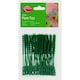 image 2 of Ambassador Adjustable Plastic Plant Ties - Green - 50 Pack / 5in