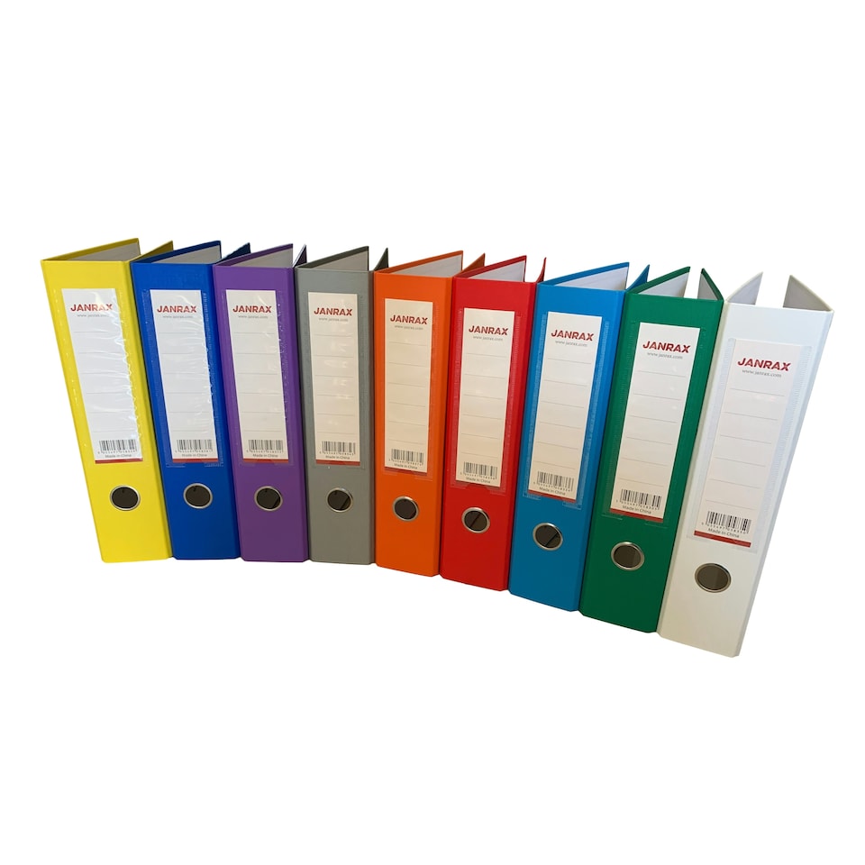 image 1 of A4 Lever arch file 10 Assorted Colours Pack