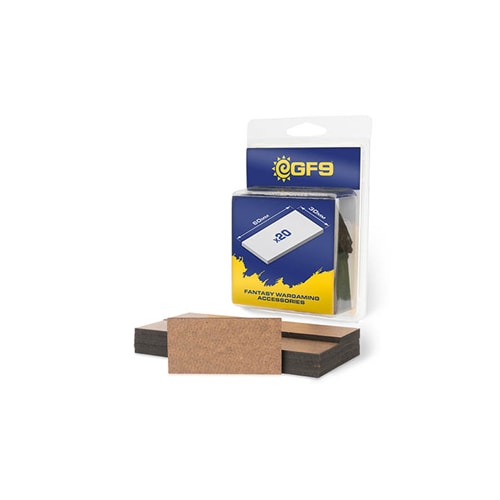 GF9 MDF Bases 30mm x 60mm (20) - Brand New