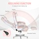 image 4 of HOMCOM PU Leather Gaming Chair with Footrest 150 Degree Reclining Back