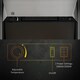 image 9 of HOMCOM Electric Fireplace Stainless Steel 2KW Heater LED Fire Flame Silver | Brown