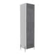 image 3 of Core Products Dallas Tall Storage Cabinet - White & Carbon Grey Oak Effect, H170.0cm x W44.9cm x D35.5cm White