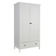 image 1 of Bellevue 1 Or 2 Door Wardrobe MDF Bedroom Furniture White White | 2 Door