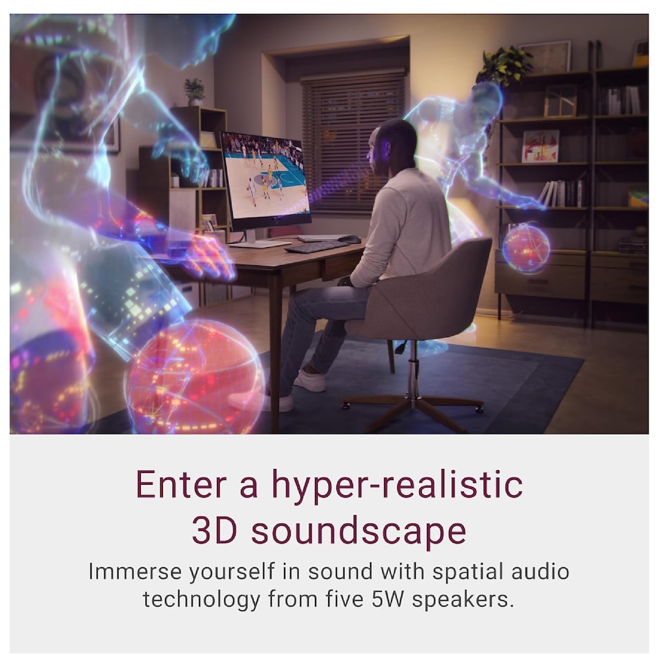 image 1 of Dell Plus S3225QC 32-Inch QD-OLED UHD 4K 120K Freesync Premium Pro Height Adjustable Monitor