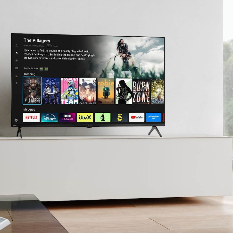 image 1 of SHARP 43HM5245KB 43 Inch 4K UHD Quantum Dot TiVo Smart TV