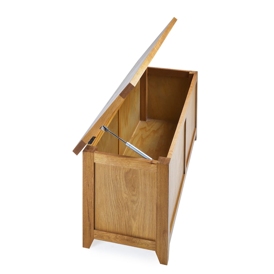 image 1 of Premium Langham Storage Bench in Oak