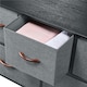 image 6 of Yaheetech Wide Fabric Organizer with 5 Drawers Dark Grey Grey | Dark Grey