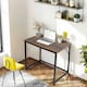 image 2 of Desk Computer PC Laptop Home Office Work desk, Study Writing Brown Rustic Style 80cm Brown
