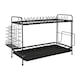 image 1 of Harbour Housewares Metal 2-Tier Dish Drainer Rack with Drip Tray - Black | Black | Black