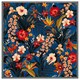 image 4 of Bright red & orange tropical flowers & plants (Picture Frame) Brown | Oak | XS