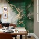 image 1 of Amalfi Full Wall Mural in Emerald and Gold | Green | Emerald And Gold | Large (300cm x 240cm), Extra Large (350cm x 240cm)