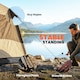 image 6 of Outsunny Double Layer Pop Up Tent with Rainfly, Portable Camping Shelter | Brown