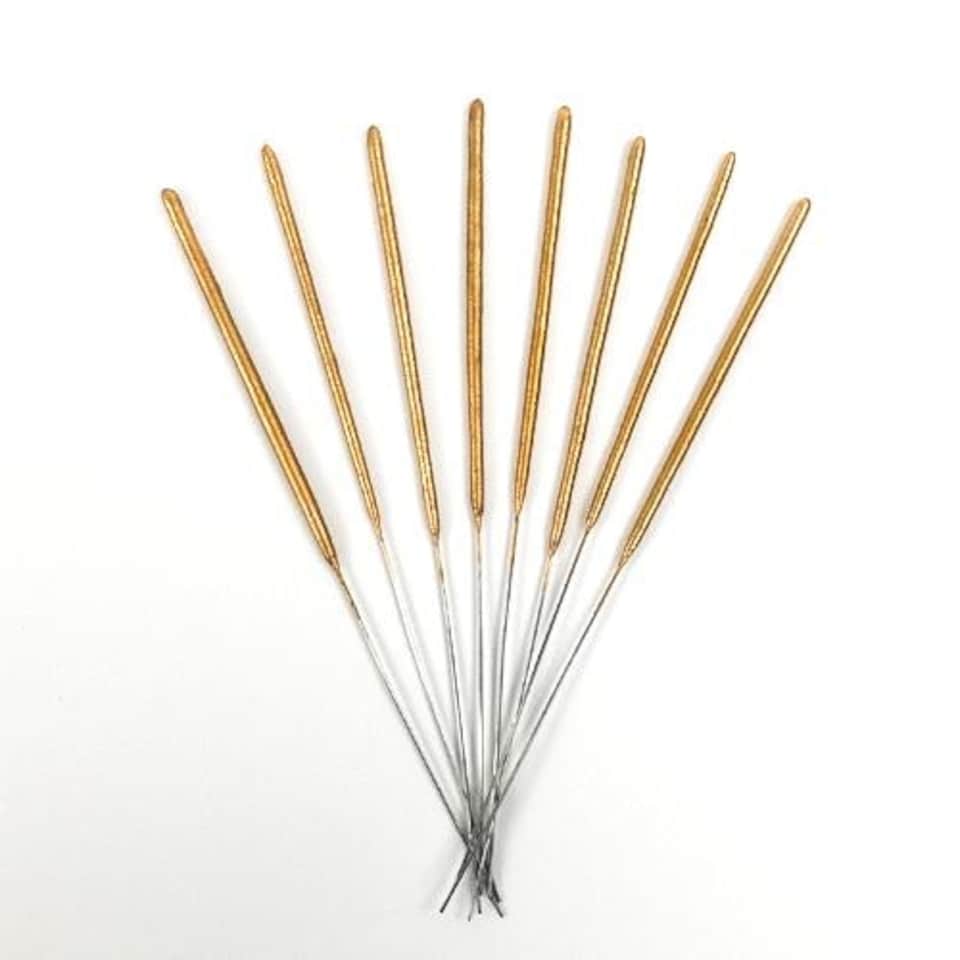 Gold Non Hand Held Sparklers 17cm - Pack of 8