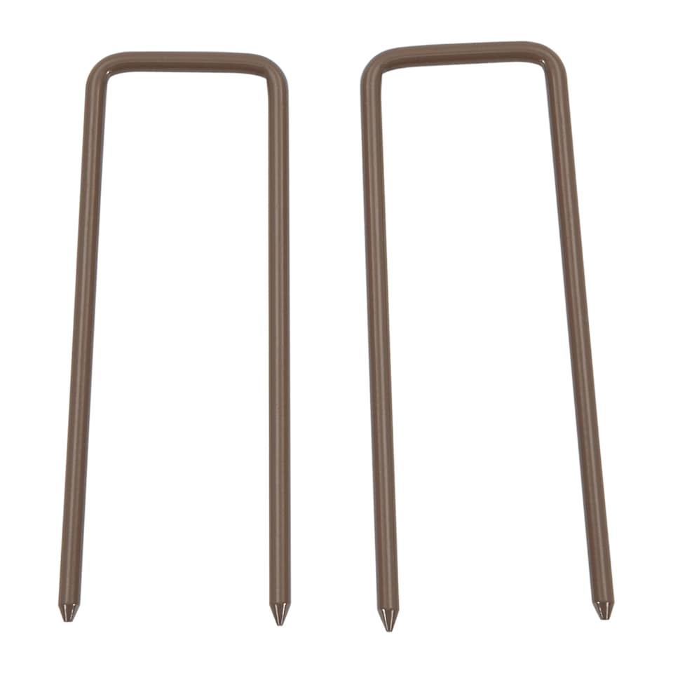 image 1 of Outsunny Aluminum Alloy Movable Fence Foldable Garden Screen Panel, Dark Brown