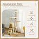 image 7 of PawHut Cat Tree for Indoor Cats, 135cm Scratching Post Climbing Tower, Beige