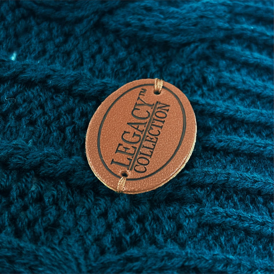 image 1 of HugglePets Legacy Cable Knit Dog Jumper Blue | L