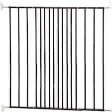 Bettacare Extra Tall Screw Fitted Pet Safety Gate, 62.5cm - 106.8cm, Black, 103.5cm in Height, Dog Stair Gate, Safety Barrier for Puppy