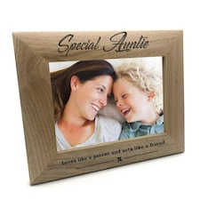 Special Auntie Wooden Photo Frame Gift Brown | M