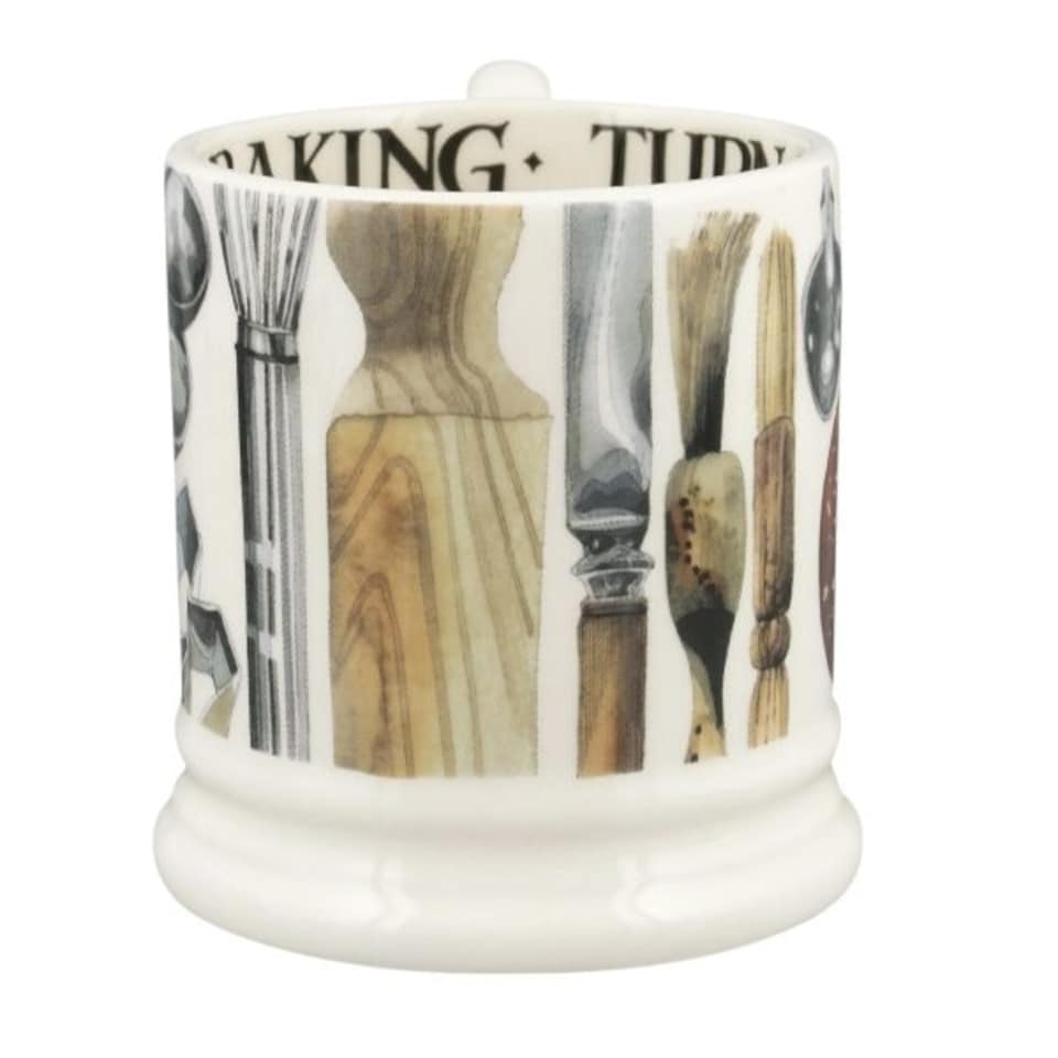 image 1 of Mug: 1 x 300ml Emma Bridgewater Get Baking Half Pint Mug, Ceramic White
