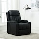 image 7 of Studio Bonded Leather Recliner w Drink Holders Sofa Chair (Black)
