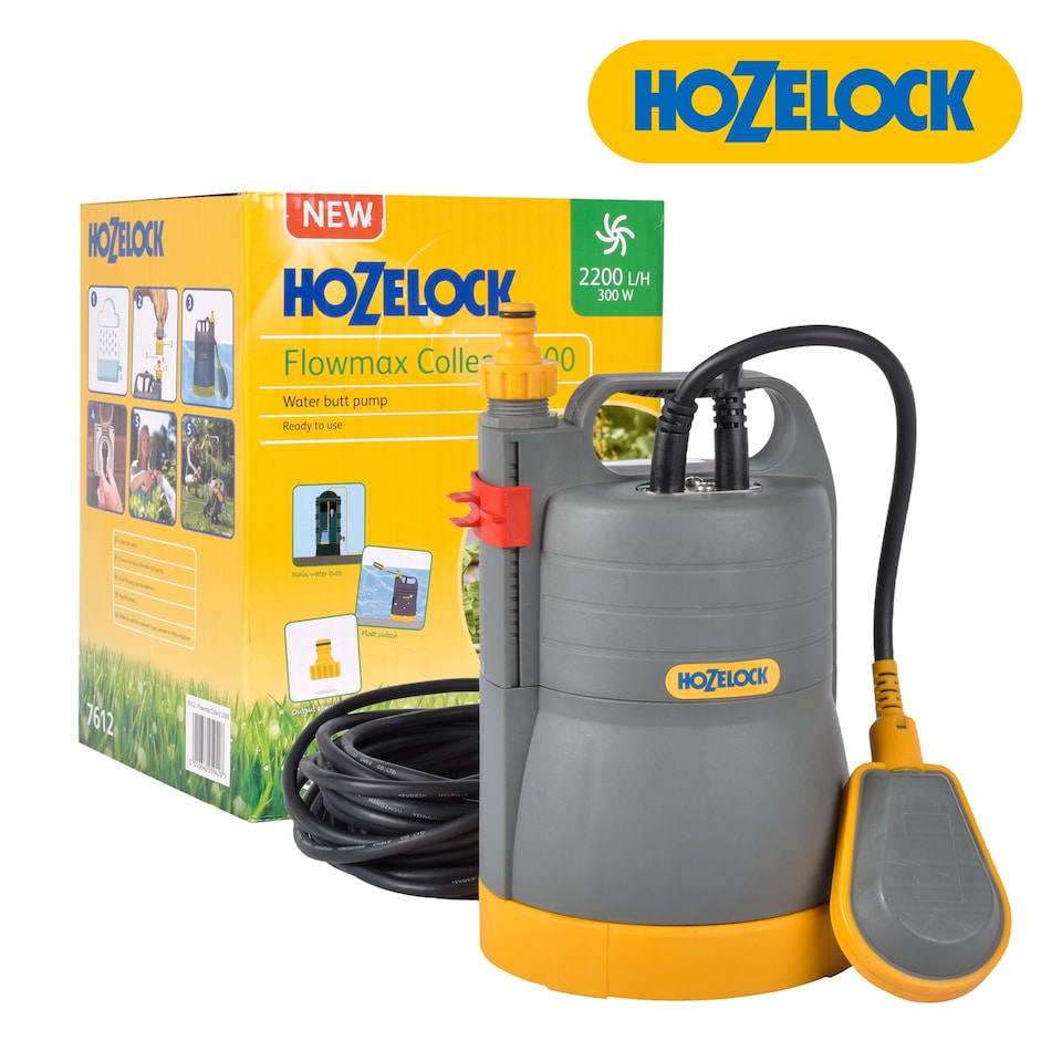 image 1 of Hozelock 7612 Water Butt Pump 300W 240V