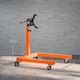 image 3 of HOMCOM Engine Stand, 570 kg Rotating Engine Stand with 360 Degree Adjustable Head, 4 Mounting Arms, Heavy Duty Steel Support, Universal Wheels for Garage Workshop Auto Repair, Orange