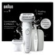 image 1 of Braun Silk-épil 9,  Epilator For Easy Hair Removal, Lasting Smooth Skin, 9-241, White/Silver